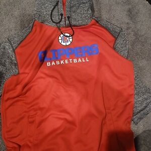 Fanatics Red and Gray Basketball Hoodie